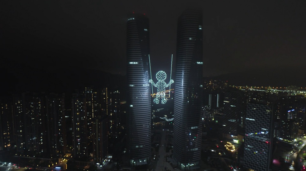 戶外無人機(jī)燈光秀 Outdoor drone light show